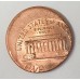 UNITED STATES OF AMERICA 1991 . ONE 1 CENT COIN . ERROR . 25% OFF CENTRE MIS-STRIKE